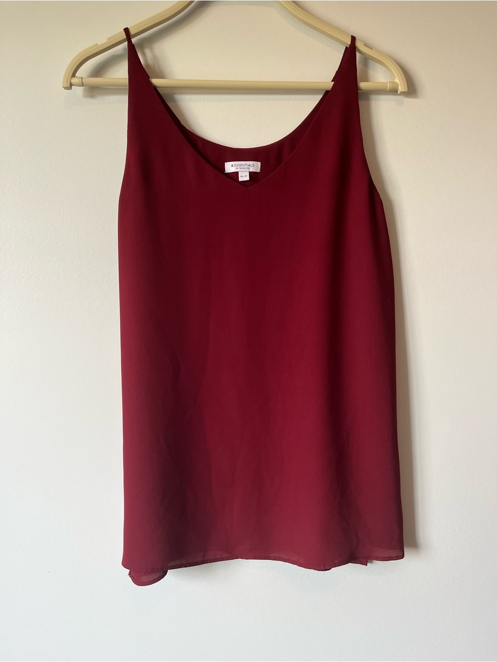 Reitmans Burgundy V-Neck Camisole Tank Top